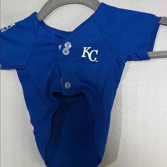 Blue Baseball Jersey with MLB Logo - Picture 3 of 5